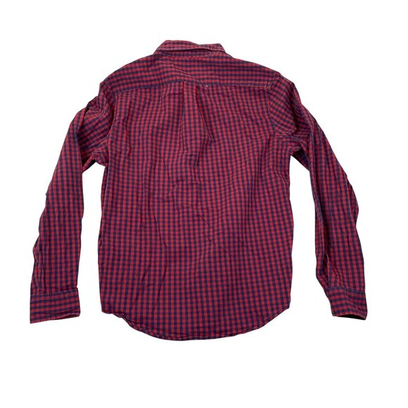 GAP Mens Shirt Small Lot of Two Plaid Long Sleeve Button-Up Casual Blue Red - Picture 3 of 10
